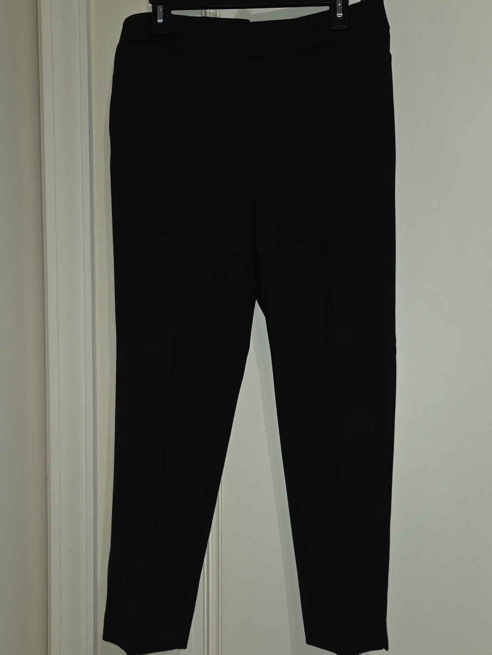 Chico's Womens Black Dress Pants - Classic Tailored Heavy Knit Trousers
